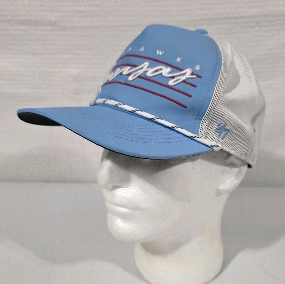 Men's '47 Royal Kansas Jayhawks Downburst Trucker Adjustable Hat